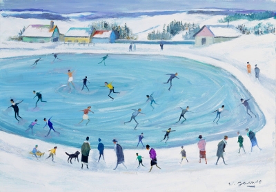 James, Willy - L’étang gelé aux patineurs