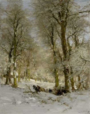 Apol, Louis - Winter in het Haagse Bos - VERKOCHT