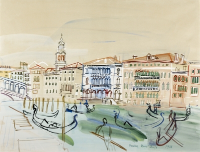 Dufy, Raoul - Venise, le Grand Canal et le Pont du Rialto - VERKOCHT