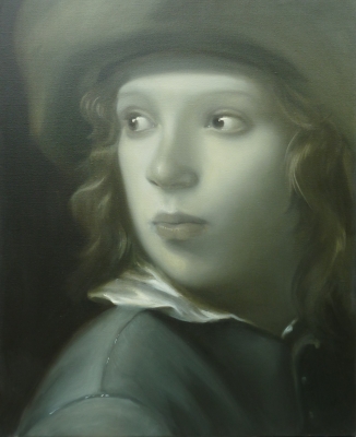 Deel van Dubbelportret naar 'Jongen met hoed' van Michael Sweerts