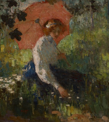 Graafland, Robert - Jonge vrouw met parasol - VERKOCHT