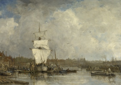 Mastenbroek, van Johan Hendrik - Haven te Rotterdam, Boerengat - VERKOCHT