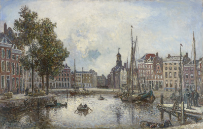 Johan Barthold Jongkind - De haven van Rotterdam, 1869 - VERKOCHT