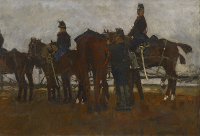 George Hendrik Breitner - Veld artillerie, ca. 1887 - VERKOCHT