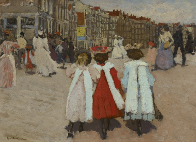 George Hendrik Breitner - Drie schoolmeisjes, ca. 1885 - VERKOCHT