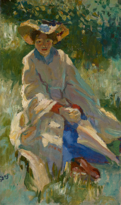 Portret van Bertha Langerhorst, 1903 - Jan Sluijters - BESCHIKBAAR