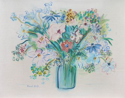 Bouquet d'anemones roses - Raoul Dufy - BESCHIKBAAR