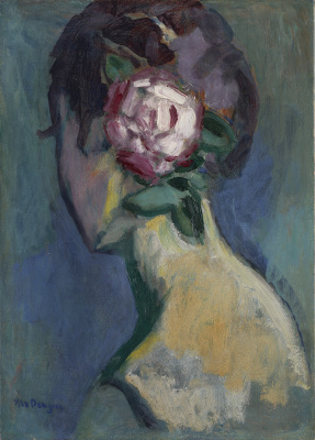 Kees van Dongen - Femme à la rose, ca. 1925 - VERKOCHT