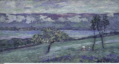 Villéon, Emmanuel de la - Au bord de Lac Neuchâtel - VERKOCHT