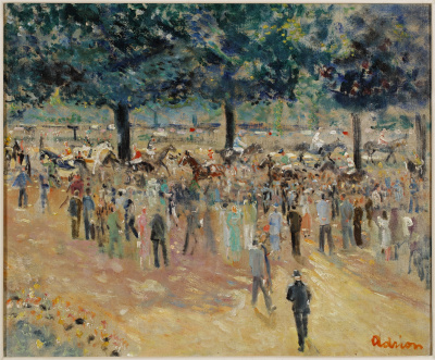 Lucien Adrion - Renbaan in Auteuil - BESCHIKBAAR