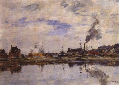 La retenue à Trouville - Eugene Boudin - VERKOCHT