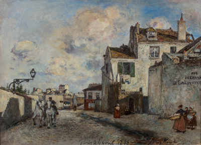 J.B. Jongkind - Rue du Champ de l'Alouette, Parijs, 1868 - BESCHIKBAAR