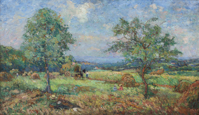 Emmanuel de la Villeon - Les Foins près du Champ du Parc à Salvar, Nievre, 1907 - BESCHIKBAAR