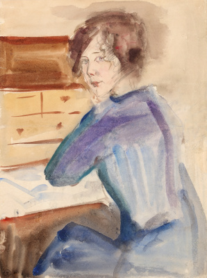 Isaac Israels - Meisje aan bureau - Beschikbaar
