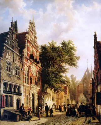 Cornelis Springer - Weeshuis in Enkhuizen - BESCHIKBAAR